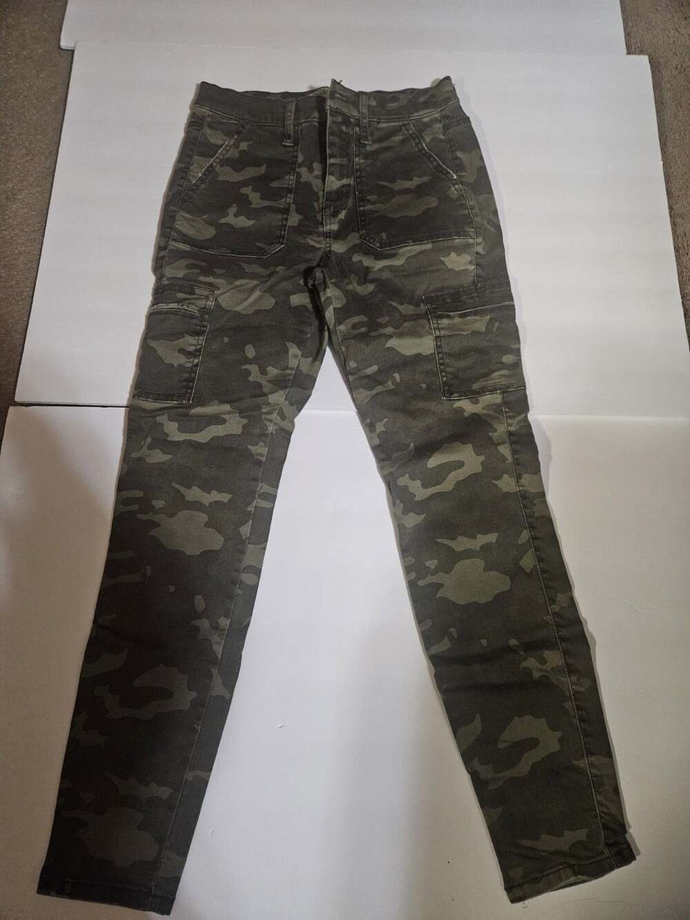 Mudd Women's Jeans Size 7 High Rise Utility Jegging Skinny Camo Camouflage